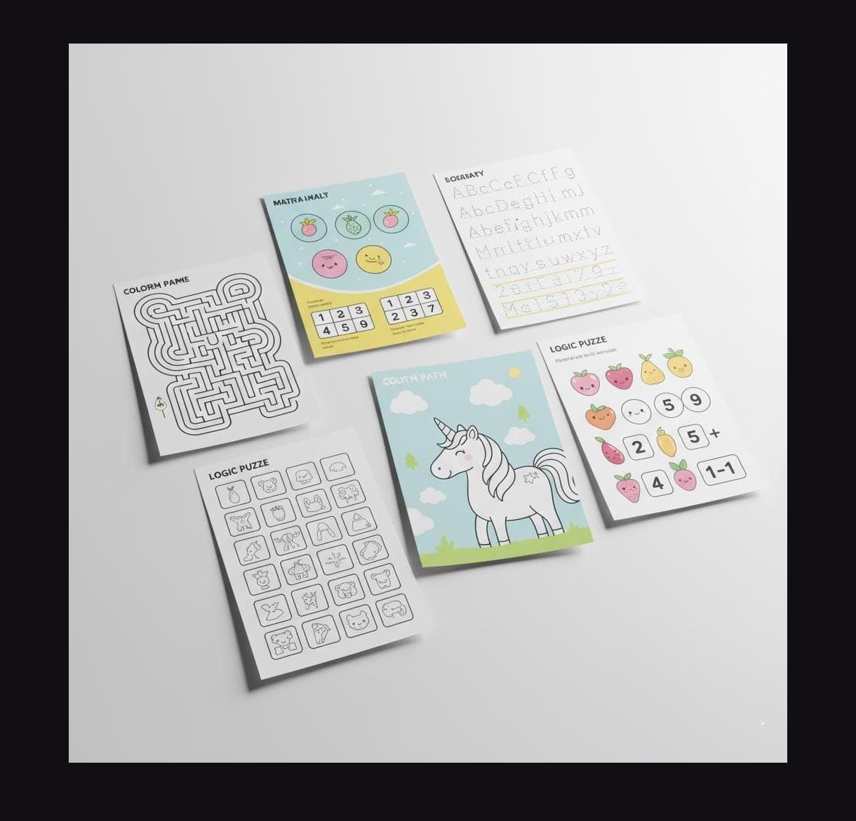 Kids Activity Worksheet – Fun Coloring Bundle